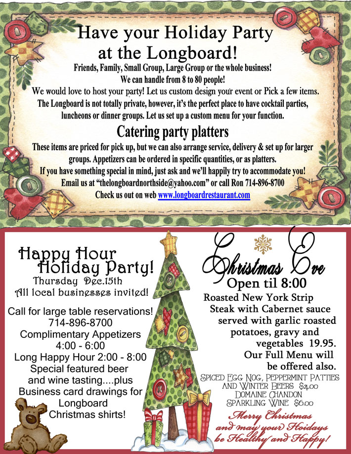 Read more about the article Have your Holiday Party at the Longboard