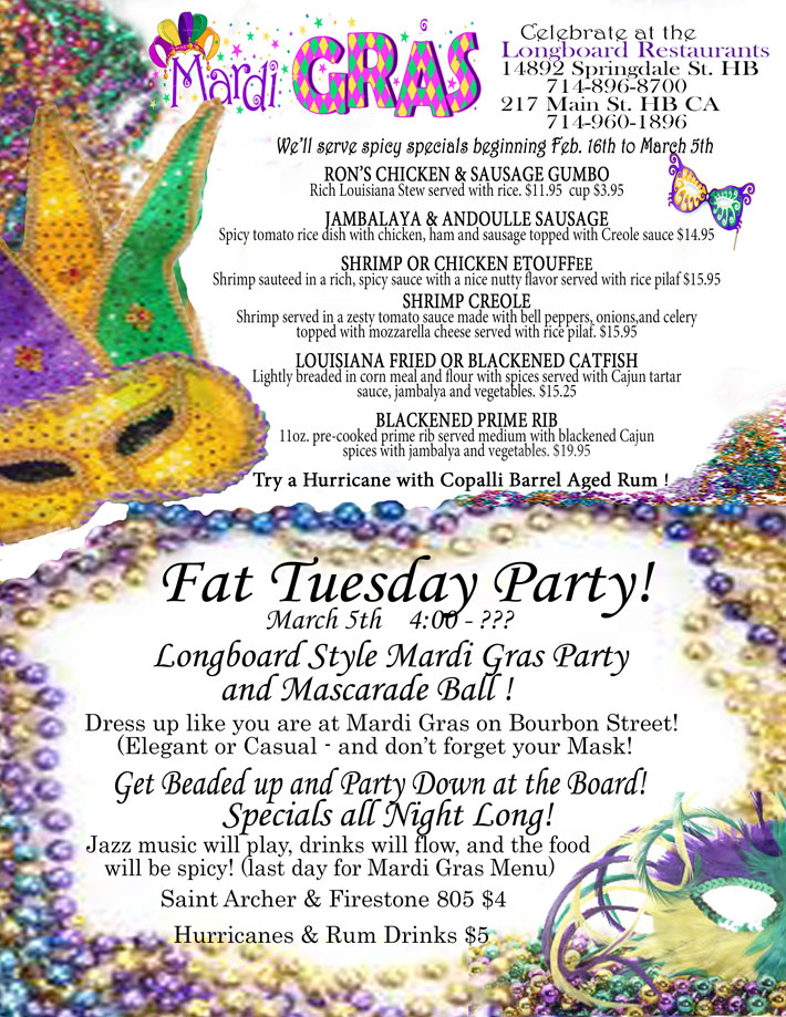 Read more about the article Celebrate Mardi Gras with Us – Feb 16th-March 5th