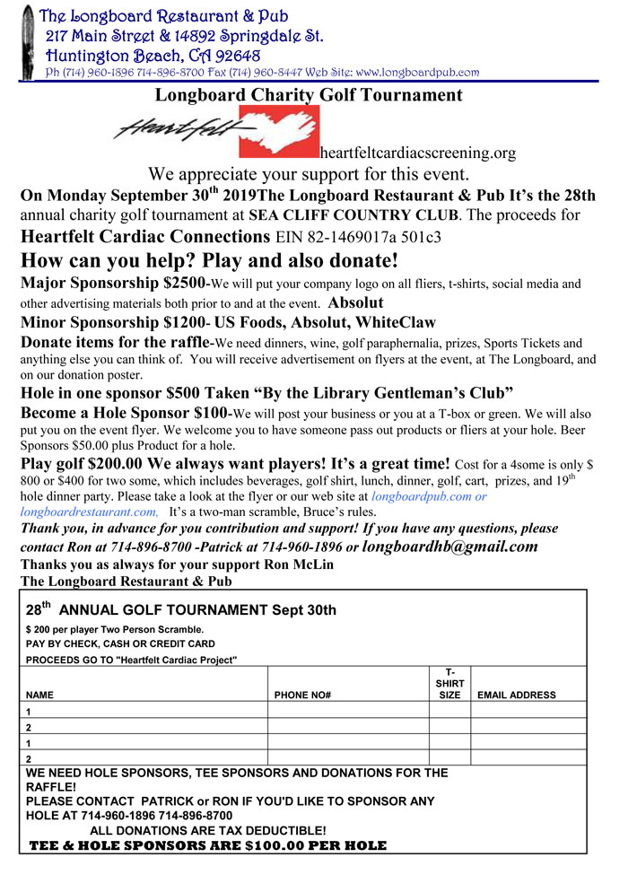 Read more about the article Sign Up Now for the Golf Tournament